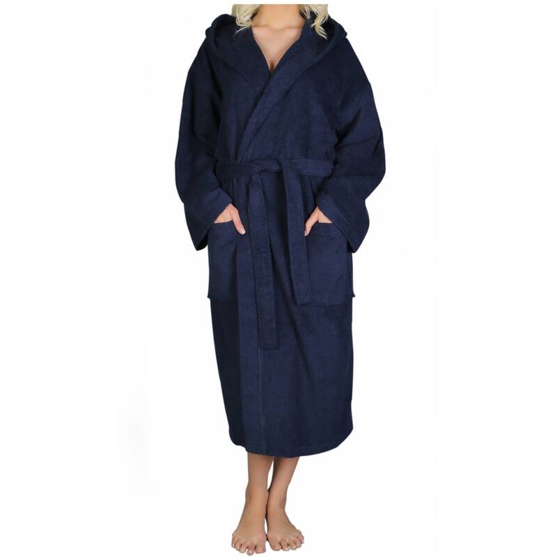 Women's Turkish Cotton Hooded Bathrobe On Sale Bed Bath & Beyond