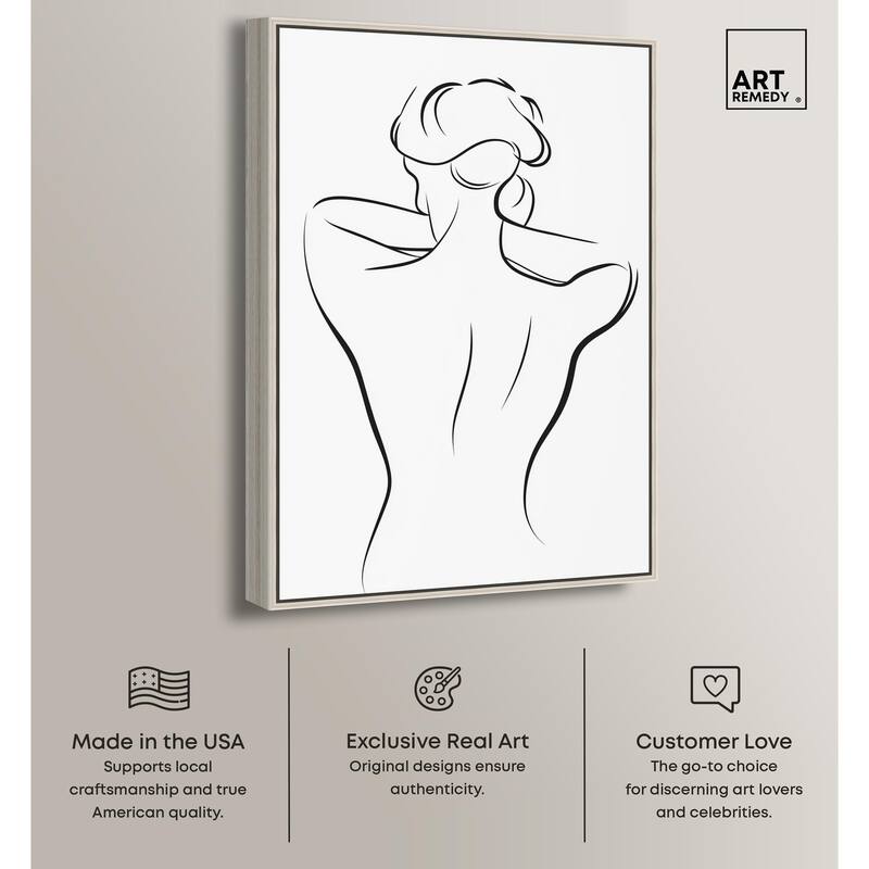 Woman in Contour II Canvas by Art Remedy