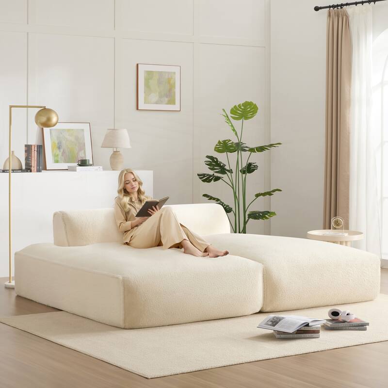 90 Inch Oversized Modular Sectional Sofa