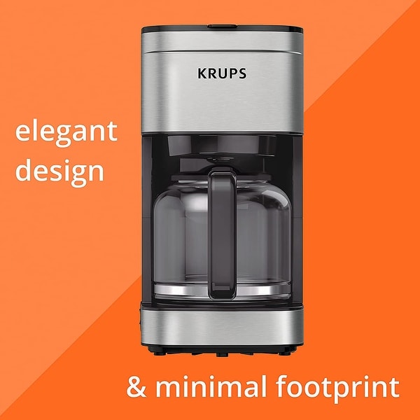 KRUPS Simply Brew 10 Cup Coffee Maker - Silver - On Sale - Bed