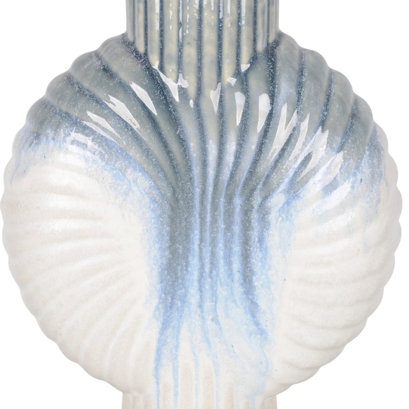 Ceramic Decorative Vase Gradient Glaze Capri Style Shell Design
