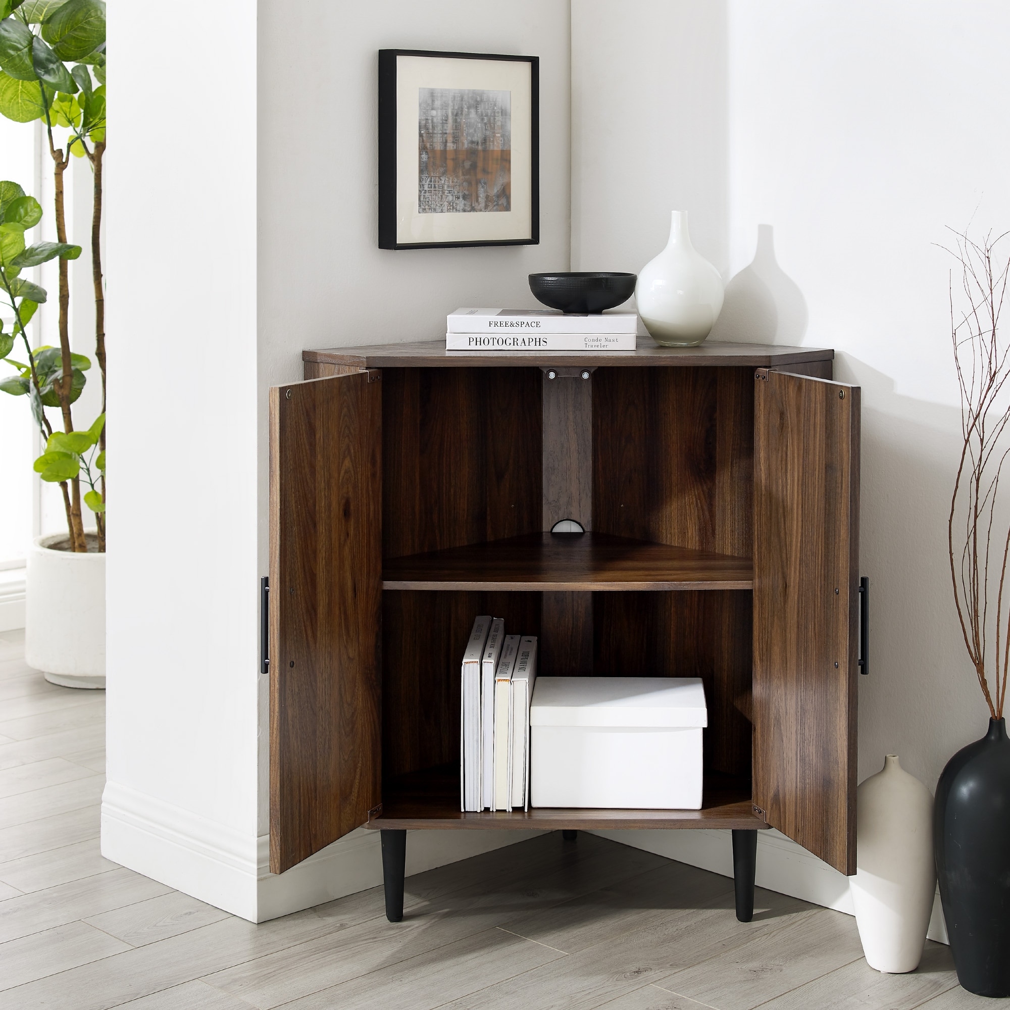 Carson carrington record player deals accent cabinet