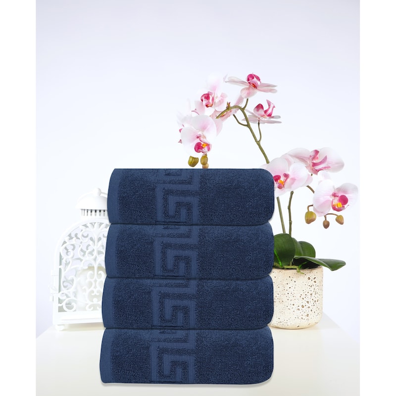 Ozan Premium Home Milos Collection Hand Towels, Set of 4 - 16-30 inch