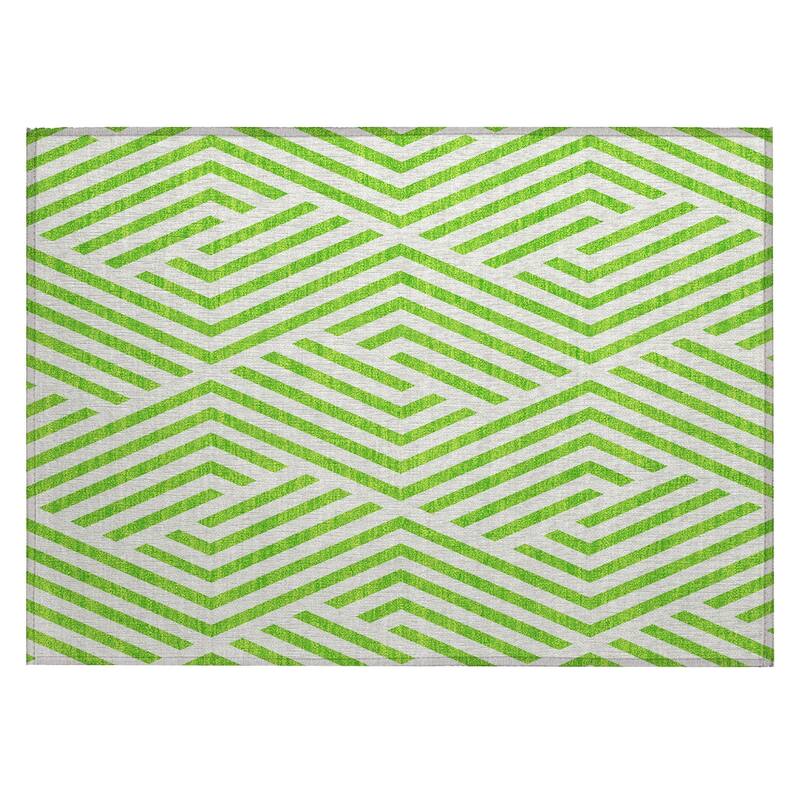 Nana Abstract Shapes Weather Resistant Classic Meets Modern Outdoor Rug