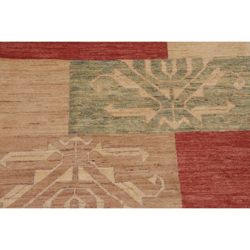 Rustic Bohemian Ri Gabbeh Hand Knotted Wool Area Rug