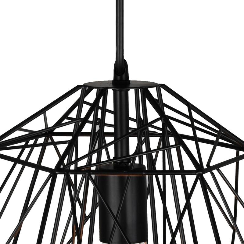 Bagheera 1 Light Black Down Pendant