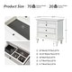 preview thumbnail 29 of 51, Muriel Farmhouse 3 Drawers Nightstand with Built-In Outlets by HULALA HOME