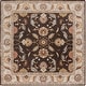 preview thumbnail 9 of 53, Artistic Weavers Coliseum Hand Tufted Traditional Border Wool Area Rug 4' Square - Brown