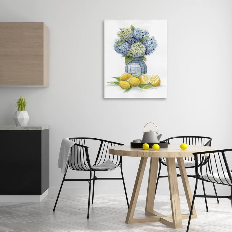 Stupell Hydrangeas & Lemon Cluster Canvas Wall Art Design By Patti Bishop