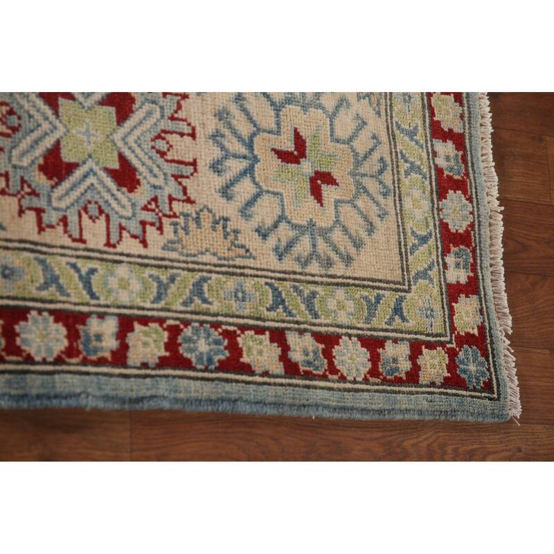 All-Over Kazak Oriental Area Rug Wool Carpet - 9'2" x 11'10"