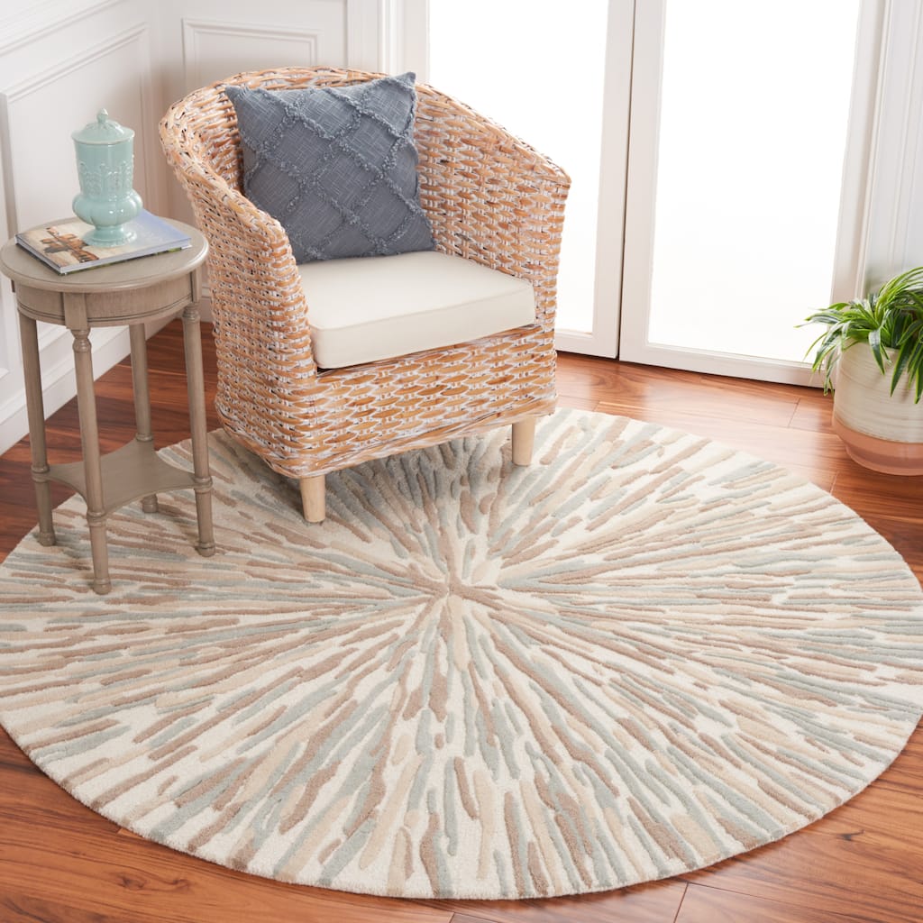 SAFAVIEH Handmade Fifth Avenue Elnara Mid-Century Modern Wool Rug