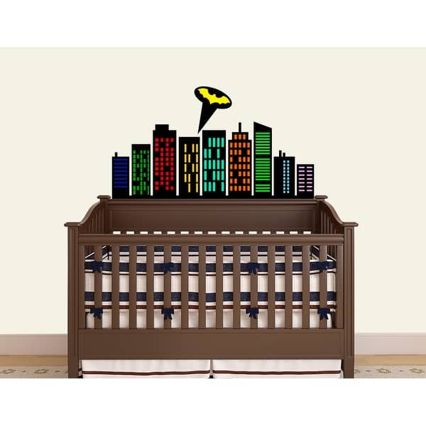 City Wall Decal Boy Room Buildings Wall Sticker Bed Bath & Beyond