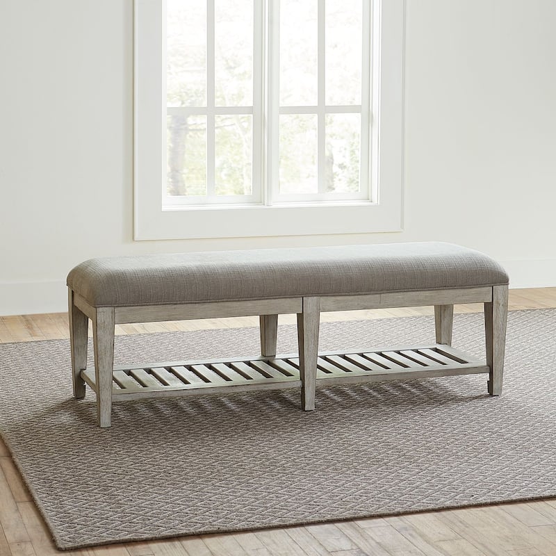 Heartland Antique White Tobacco Bed Bench - Antique White