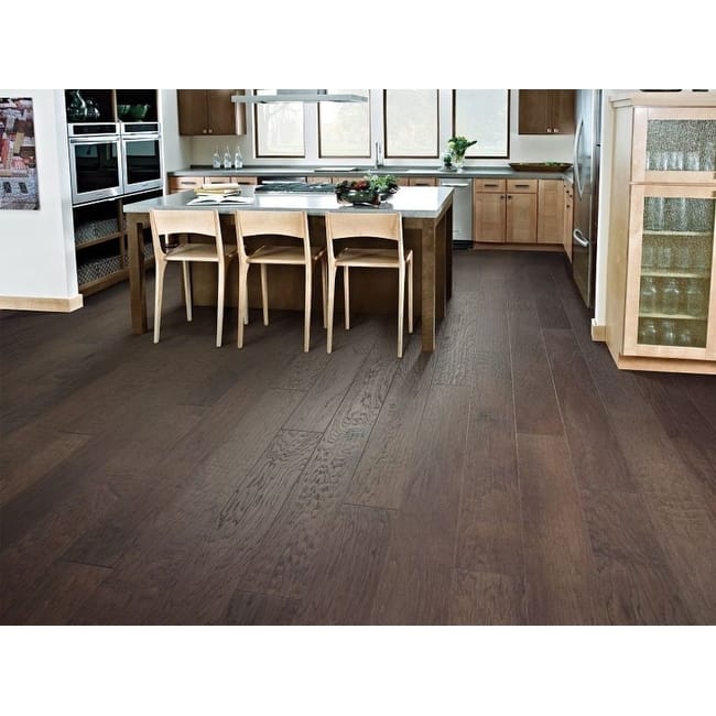 Shaw SW741 Pebble Hill 6" Wide Handscraped Engineered Hickory Hardwood