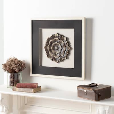 Eden Shadowbox Floral 22-inch Wall Art