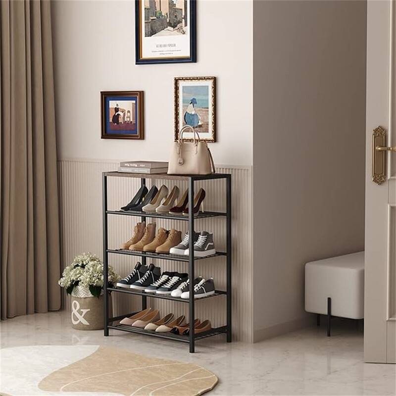 5-Tier Shoe Storage - 11.8"D x 23.32"W x 32.68"H