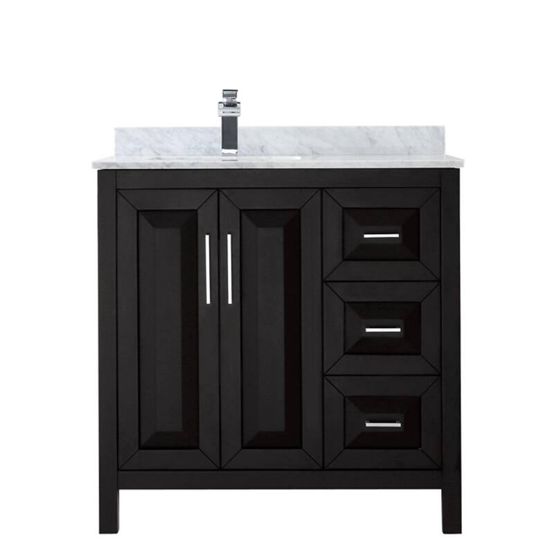 Wyndham Collection Daria 36" Free Standing Single Vanity Set with MDF