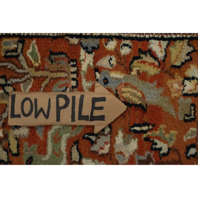 Hand Knotted Oriental 100% Wool Carpet Traditional Floral Oranges & Rust Tabriz Area Rug - 6' 0'' X 4' 2''