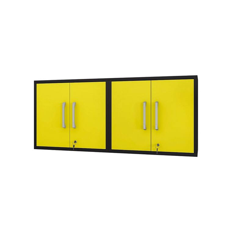 Manhattan Comfort Eiffel Floating Garage Cabinet (Set of 2)