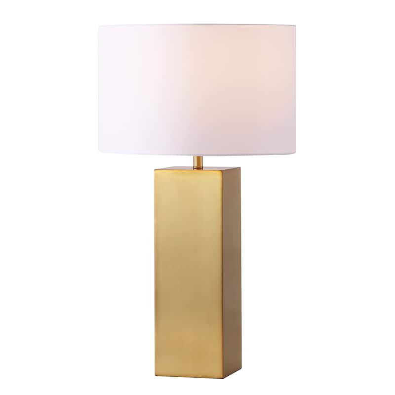 SAFAVIEH Couture Hank Metal Square Table Lamp - 16"W x 16"D x 28"H
