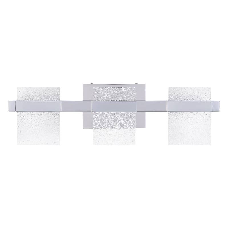 CO-Z Modern 15W LED Wall Sconce Vanity Light Fixture - Chrome