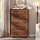 preview thumbnail 9 of 23, Vintage 6 Drawers Wood Dresser Chests, Rustic Dressers Chset Organizer