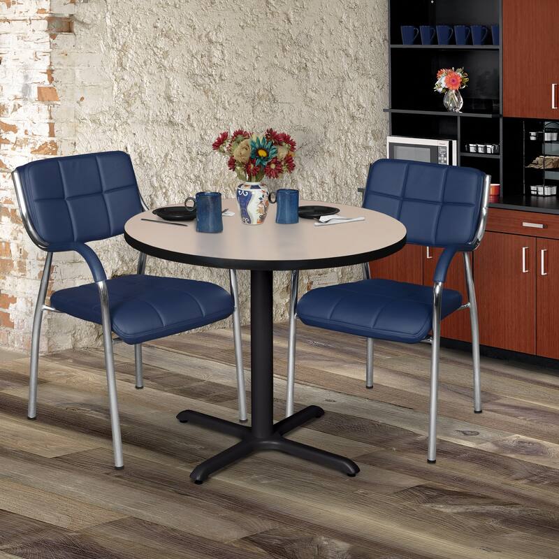 Cain X-Base for 30" Table Tops- Black - Black - Yes - Metal - Casual