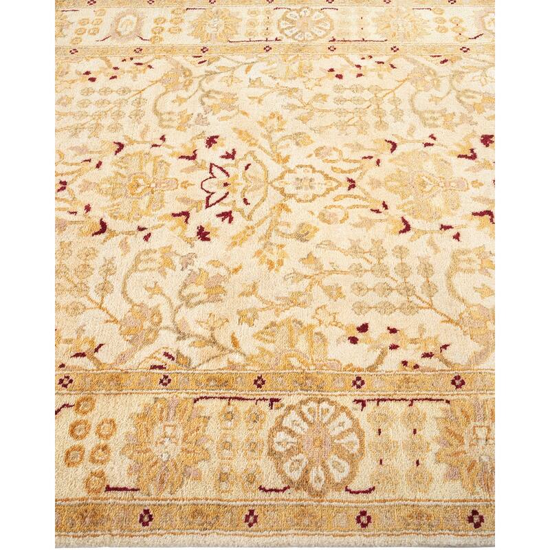 Overton Mogul, One-of-a-Kind Hand-Knotted Runner - Ivory, 3' 0" x 22' 8" - 3' 0" x 22' 8"