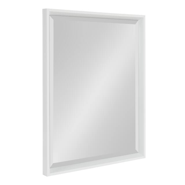 Kate and Laurel Calter Glam Framed Wall Mirror - 19.5x25.5 - White