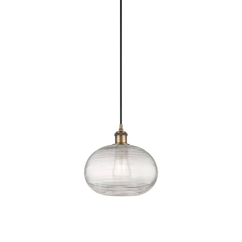 Innovations Lighting 516-1P-10-10 Ithaca Pendant Ithaca 10" Wide - Brushed Brass