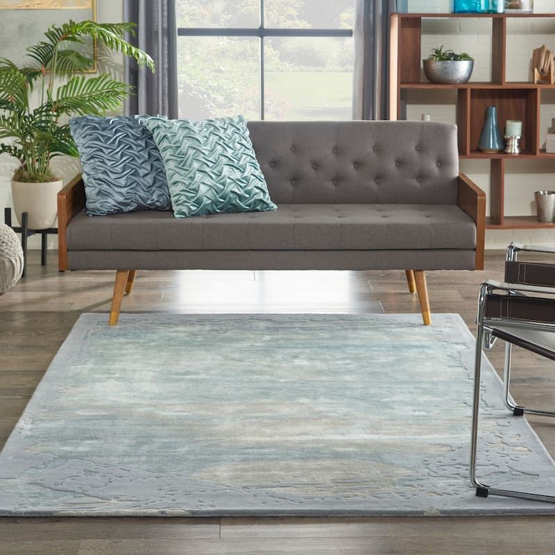 Nourison Prismatic Modern Abstract Shimmer Area Rug