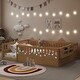 preview thumbnail 5 of 10, Full Size Toddler Floor Bed Fence Bed with Guardrails, Natural