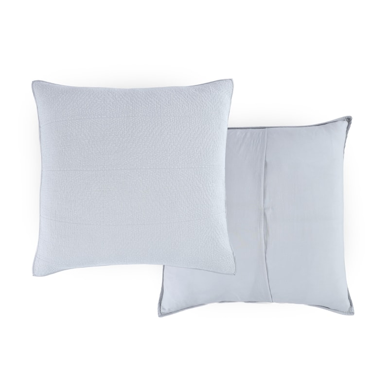 Southern Tide Tideline Coverlet Euro Gray/White Sham