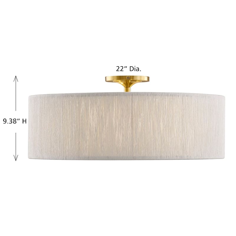Maynard 4-Light Ceiling Light in Warm Brass