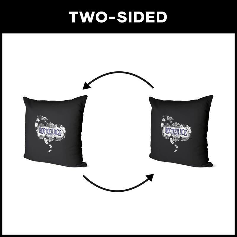 Warner Brothers Beetlejuice 18 Inch Throw Pillow