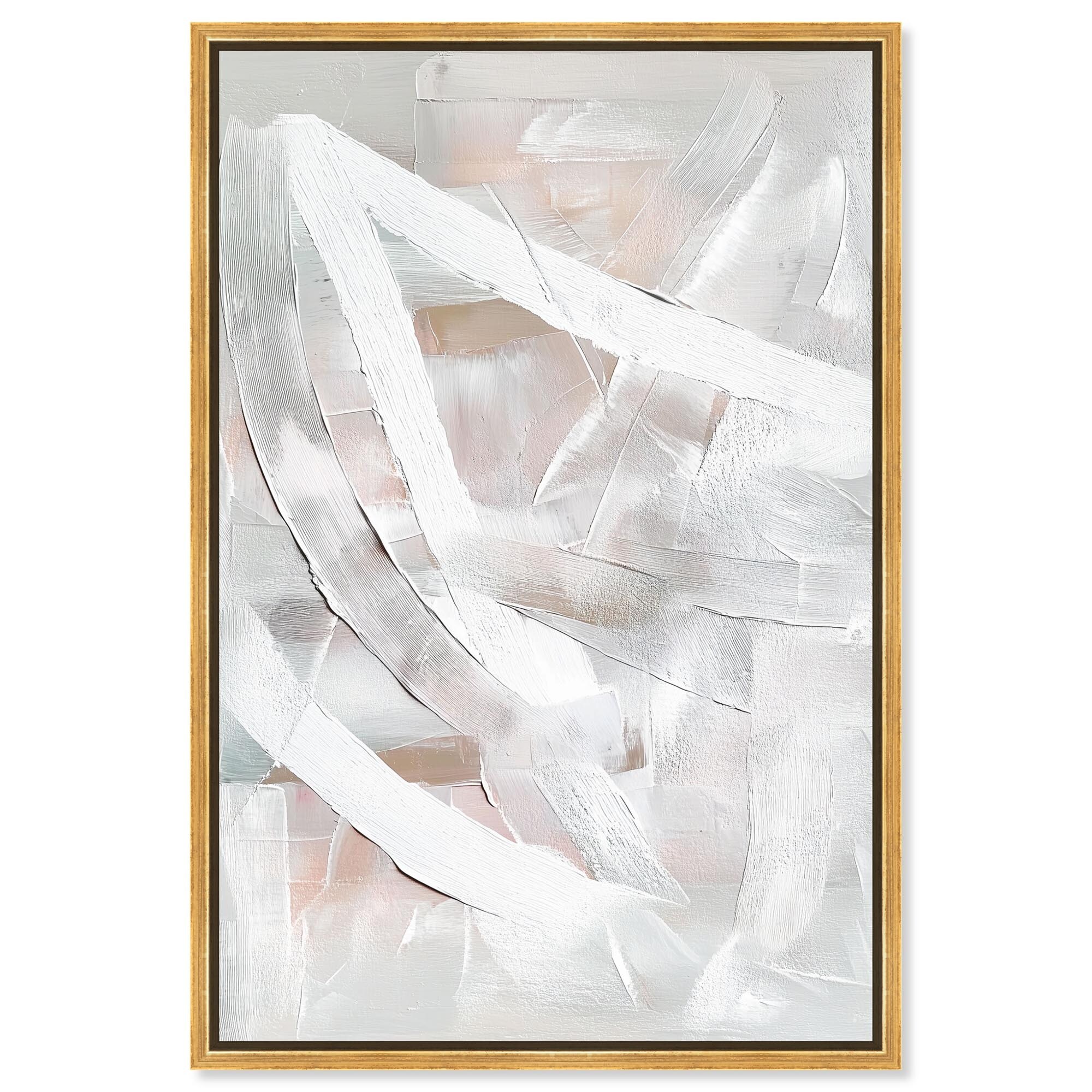Thick White Texture I Canvas by Art Remedy