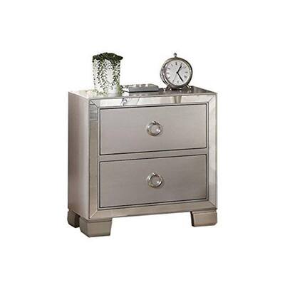 Small Bedroom Nightstand with 2 Drawers