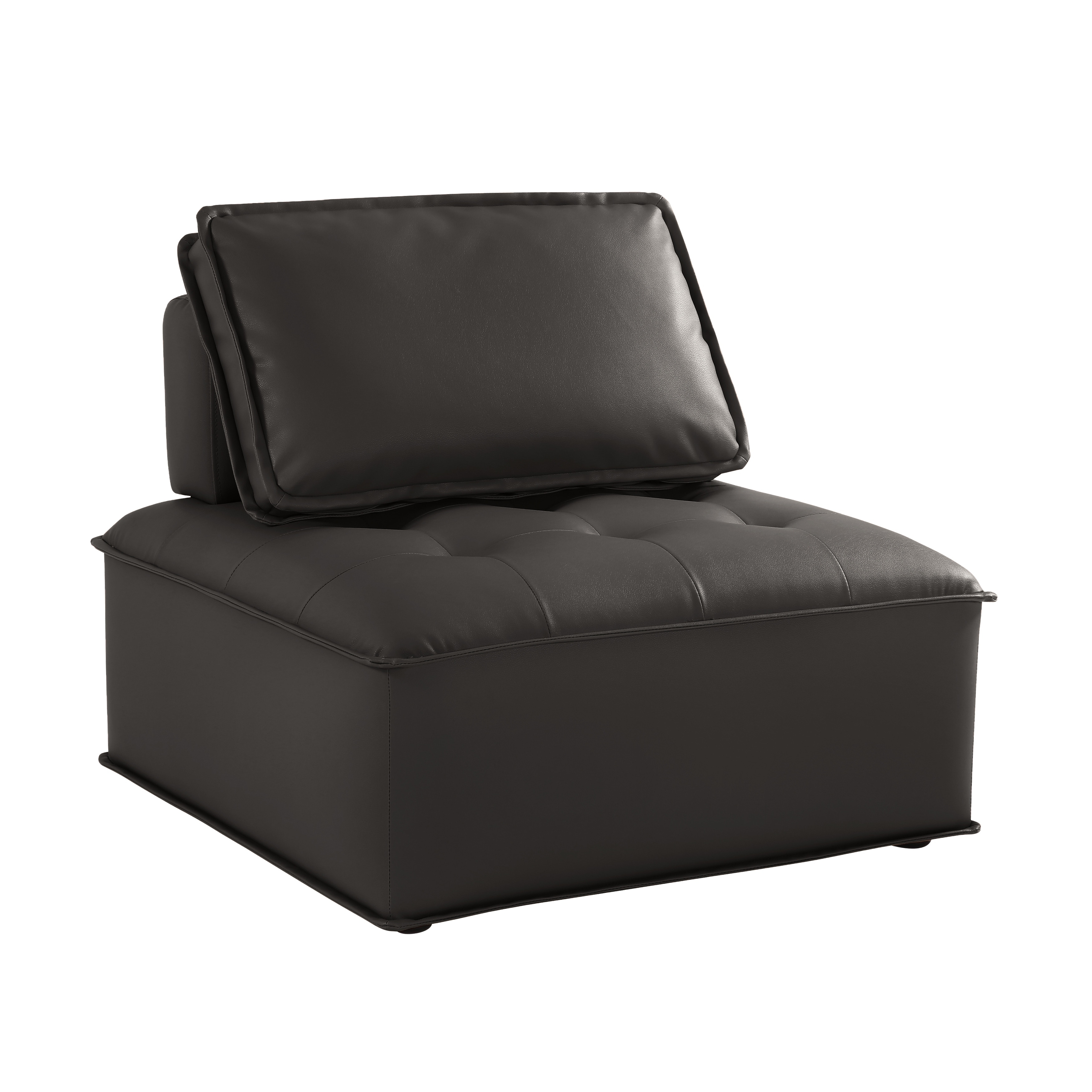 Stevig stok Plak opnieuw Modern Lounge Chairs Single Sofa Chair, Leather Upholstered Backrest and  Seat Cushion - Overstock - 36951721