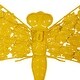 preview thumbnail 7 of 5, Metal Butterfly Wall Decor - Set of 2 Yellow - Roche River Decor