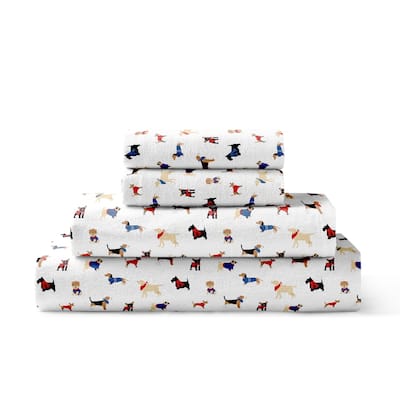 Brielle Home Cotton Flannel Bed Sheet Set