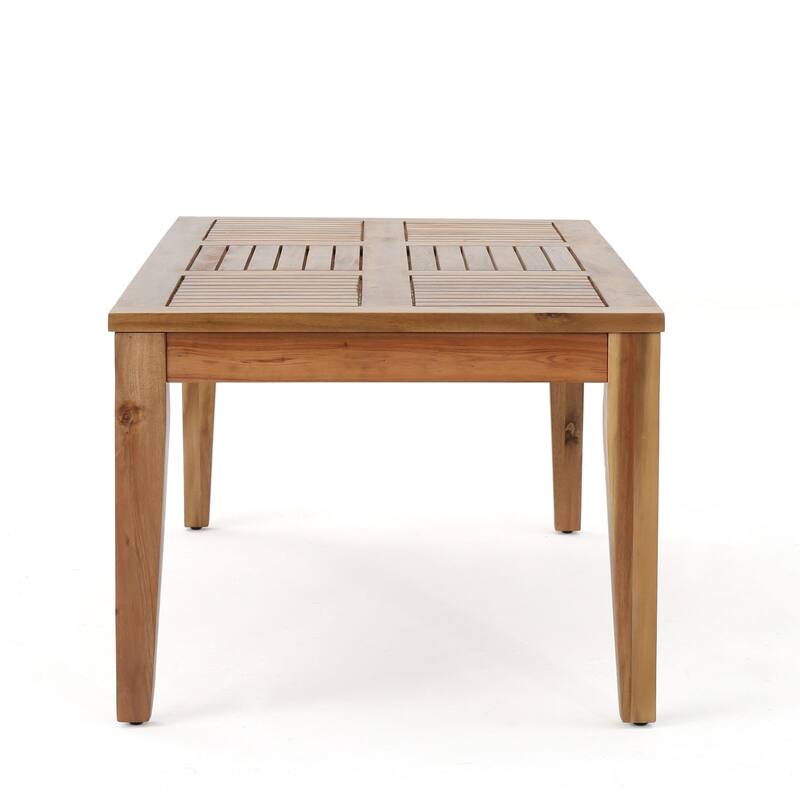 Hampton Acacia Wood Outdoor Coffee Table by Christopher Knight Home