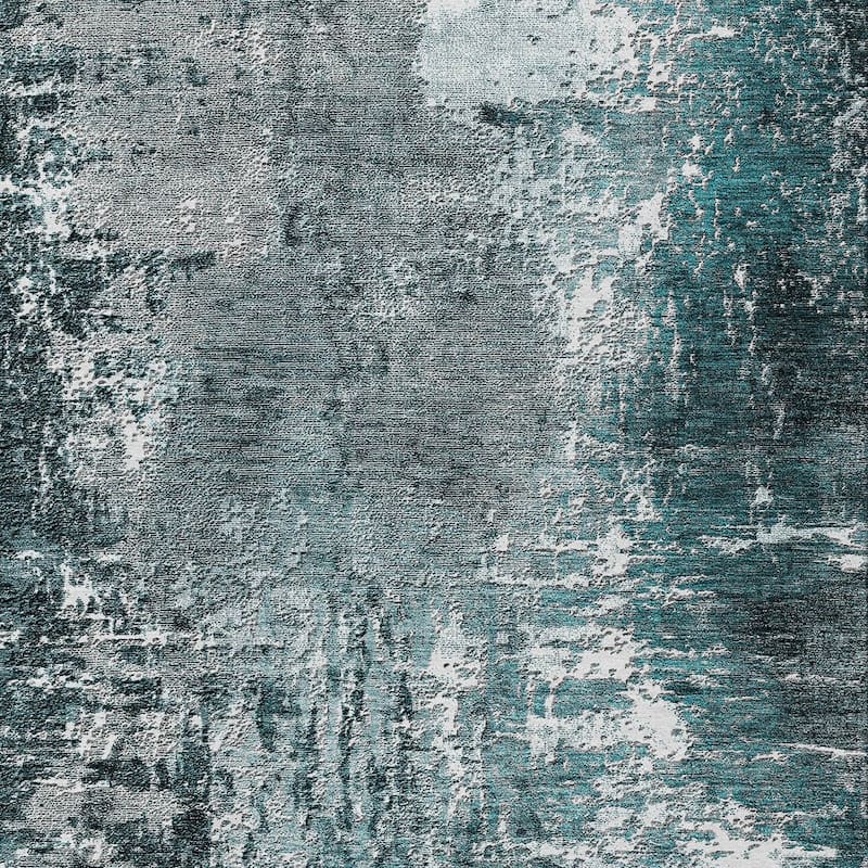 HomeRoots Abstract Transitional Rectangle Outdoor Rug