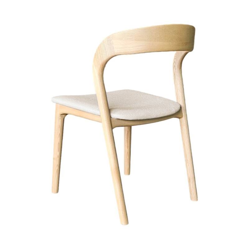 Java Ash Wood Upholstered Dining Chair (Set of 2)