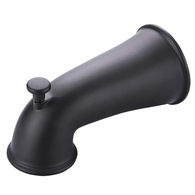 WOWOW Modern Style Bathtub Spout with Integrated Diverter - Matte Black