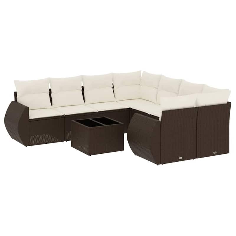 vidaXL Garden Sofa Set - 21.7 x 21.7 x 14.6