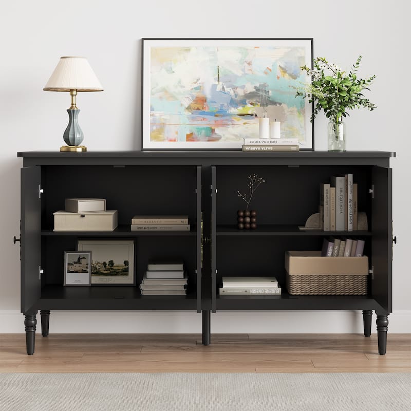 58'' Accent Cabinet with 4 Doors
