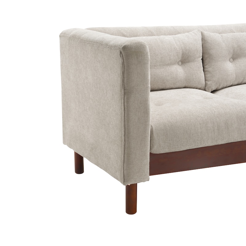 Christopher Knight Home- Modern Upholstered 3-Seater Tufted Sofa Couch for Living Room