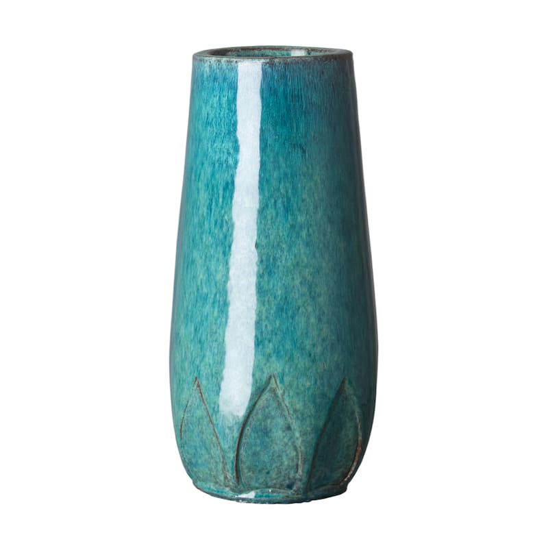 Tall Calyx Vase - Teal