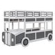 preview thumbnail 19 of 17, Twin Over Twin Bus-Shaped Bunk Bed with Wheels, Wood Storage Bunk Bed Frame with Wood Slats Support for Boys Girls Kids Toddler