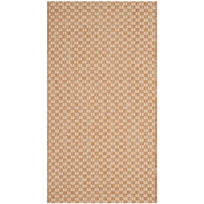 SAFAVIEH Courtyard Judi Indoor/ Outdoor Patio Backyard Rug - 2' x 3'7" - Natural/Cream